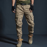 Casual Pants Men Military Tactical Joggers Camouflage Cargo Pants Multi-Pocket Fashions Black Army Trousers