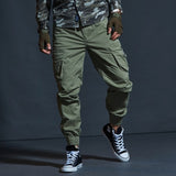 Casual Pants Men Military Tactical Joggers Camouflage Cargo Pants Multi-Pocket Fashions Black Army Trousers