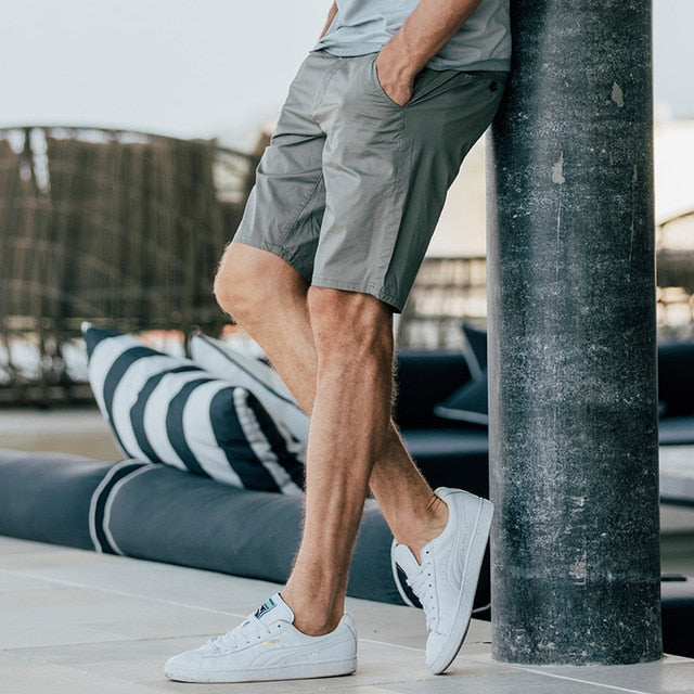 Cotton Men's shorts summer pants Micro stretch Straight type casual pants slim fashion shorts men pants