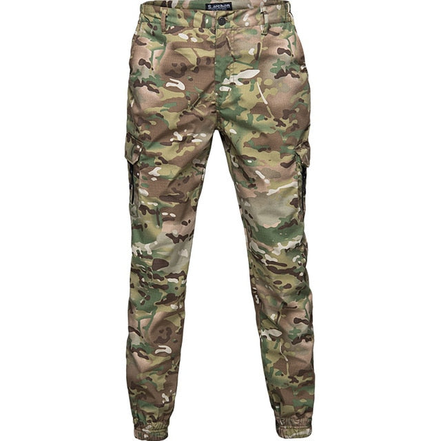 2021 Men Fashion Streetwear Casual Camouflage Jogger Pants Tactical Military Trousers Men Cargo Pants