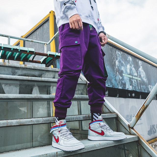Men Cargo Pants 2021 Safari Style Joggers Men's Hip Hop Casual Harem Pants Streetwear Spring Vintage Male Trousers
