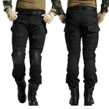 Multicam Camouflage Military Tactical Pants Army Uniform Trouser Hiking Pants Paintball Combat Cargo Pants With Knee Pads