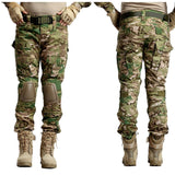 Multicam Camouflage Military Tactical Pants Army Uniform Trouser Hiking Pants Paintball Combat Cargo Pants With Knee Pads