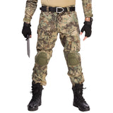 Multicam Camouflage Military Tactical Pants Army Uniform Trouser Hiking Pants Paintball Combat Cargo Pants With Knee Pads