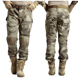 Multicam Camouflage Military Tactical Pants Army Uniform Trouser Hiking Pants Paintball Combat Cargo Pants With Knee Pads