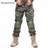 Multicam Camouflage Military Tactical Pants Army Uniform Trouser Hiking Pants Paintball Combat Cargo Pants With Knee Pads