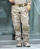 Multicam Camouflage Military Tactical Pants Army Uniform Trouser Hiking Pants Paintball Combat Cargo Pants With Knee Pads