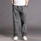 Thoshine Brand Spring Autumn Men Casual Cargo Pants 95% Cotton Multiple Pockets Male Thin Trousers Loose Plus Size Oversize