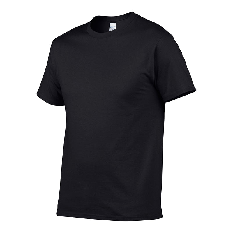 2021 Brand New 100% Cotton Mens T-Shirt O-Neck Short Sleeve Top Tee For Male