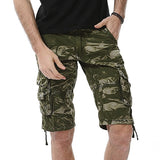 Fahison Military Cargo Shorts Mens Camouflage Tactical Shorts Men Cotton Work Casual Male Short Pants Plus Size