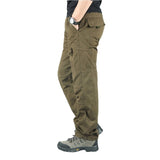 Cotton Cargo Pants Men Overalls Army Military Style Tactical Workout Straight Trousers Outwear Casual Multi Pocket Baggy Pants