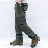 Overalls Men Cargo Pants Casual Multi Pockets Military Tactical Work Pants Pantalon Hombre Streetwear Army Straight Trousers