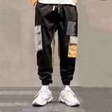 2021 New Hip-Hop Jogger Men's Black Harem Overalls Multi-Pocket Ribbon Men's Sports Pants Streetwear Casual