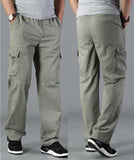 Summer Men cargo pants pocket zipper out door big size pants simple 6XL 7XL 8XL army green pants Straight trousers loose gray 48