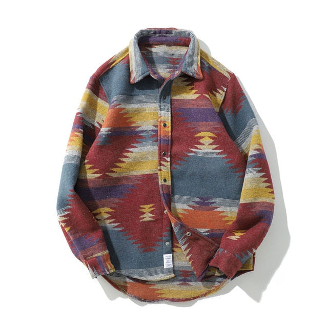 Hip Hop Tie Dye Snap Button Long Sleeve Shirts Men Fashion Casual Streetwear Dress Shirt Coats Male Hipster Shirts Tops