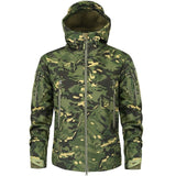 Men's Military Camouflage Fleece Jacket Shark Skin Soft Shell Military Tactical Jacket Male Camouflage Windbreakers 5XL