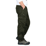 2021 Cargo Pants Men Outwear Multi Pocket Tactical Military Army Straight Slacks Pants Trousers Overalls Zipper Pocket Pants Men