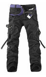 Military Tactical pants men Multi-pocket washed overalls men loose cotton pants male cargo pants for men trousers,size 28-42