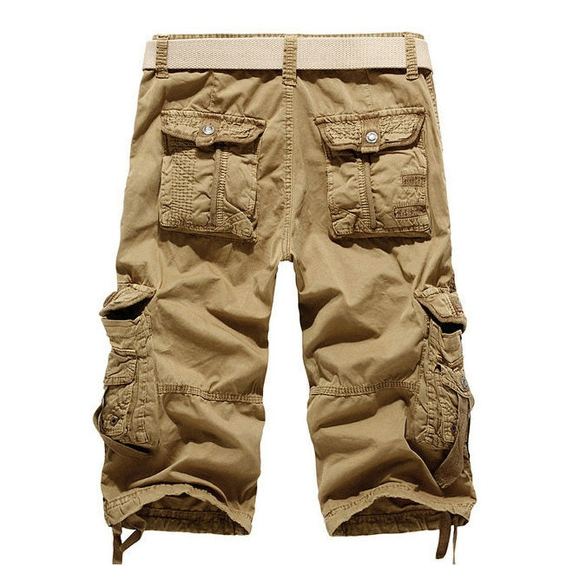 2021 New Cargo Shorts Men Casual Workout Military Men's Shorts Multi-pocke Short Pants Men