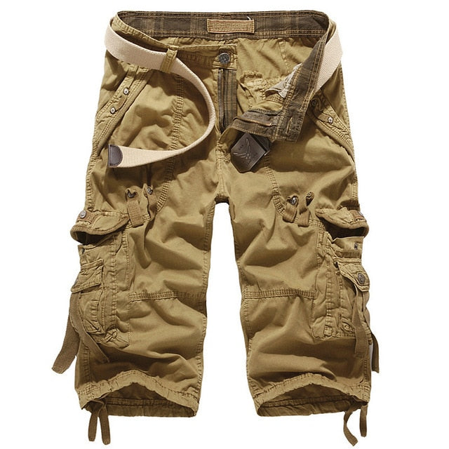 2021 New Cargo Shorts Men Casual Workout Military Men's Shorts Multi-pocke Short Pants Men