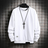 Mens Casual Sweatshirts Fleece Men Fake Two Pieces Multi Fashion Harajuku Style Male Sweatshirt 2021 New