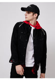 Men's Fake Two-piece Streetwear Denim Caogo Jacket Menswear