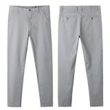 Autumn Men Fashions Solid Color Casual Pants Men Straight Slight Elastic Ankle-Length High Quality Formal Trousers Men