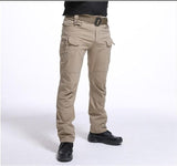 Men's Tactical Pants Multi Pocket Elastic Military Trousers Male Casual Autumn Spring Cargo Pants For Men Slim Fit 5XL