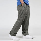 Summer Men Harem Cargo Pants Big Tall Men Casual Many Pockets Loose Work Pants Male Straight Trousers Plus Size 4XL 5XL 6XL