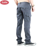 LUTU Summer Thin Waterproof cargo Pants breathable Quick Dry Camping Mountain Fishing Trekking Hiking Pants Men