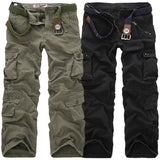 Men Cargo Pants High Quality Casual Long Trousers Loose Multi Pocket Camouflage Military Pants Men's street Joggers Plus Size 44