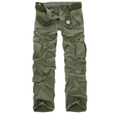 Men Cargo Pants High Quality Casual Long Trousers Loose Multi Pocket Camouflage Military Pants Men's street Joggers Plus Size 44