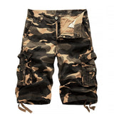 2021 Summer New Mens Casual Trouers Beach Shorts Camouflage Cargo Male Loose Work Man Military Short Pants OverSize 29-40