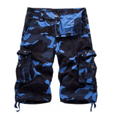 2021 Summer New Mens Casual Trouers Beach Shorts Camouflage Cargo Male Loose Work Man Military Short Pants OverSize 29-40