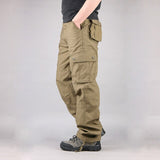 New 2020 Cargo Pants Men Casual Multi Pockets Military Tactical Cotton Trousers Overalls Streetwear Army Straight Slacks Pants