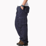 New 2020 Cargo Pants Men Casual Multi Pockets Military Tactical Cotton Trousers Overalls Streetwear Army Straight Slacks Pants