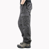 New 2020 Cargo Pants Men Casual Multi Pockets Military Tactical Cotton Trousers Overalls Streetwear Army Straight Slacks Pants