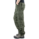 New 2020 Cargo Pants Men Casual Multi Pockets Military Tactical Cotton Trousers Overalls Streetwear Army Straight Slacks Pants