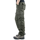 New 2020 Cargo Pants Men Casual Multi Pockets Military Tactical Cotton Trousers Overalls Streetwear Army Straight Slacks Pants