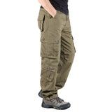 New 2020 Cargo Pants Men Casual Multi Pockets Military Tactical Cotton Trousers Overalls Streetwear Army Straight Slacks Pants