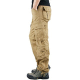 New 2020 Cargo Pants Men Casual Multi Pockets Military Tactical Cotton Trousers Overalls Streetwear Army Straight Slacks Pants