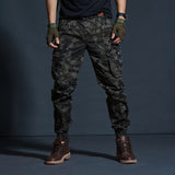 Casual Pants Men Military Tactical Joggers Camouflage Cargo Pants Multi-Pocket Fashions Black Army Trousers