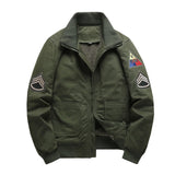 Military Winter Bomber Jacket Men Windbreaker Thick Armband Mens Jackets Outdoor Coats