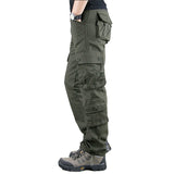 Men Cargo Pants with Multi Pocket Outwear Military Army Overalls Working Tactical Pants Track Trainig Cotton Baggy Pants Men