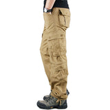 Men Cargo Pants with Multi Pocket Outwear Military Army Overalls Working Tactical Pants Track Trainig Cotton Baggy Pants Men