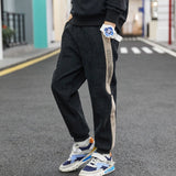 New Boys Pants Trend Clothing Kids Pants Letter Pattern Cargo Pants Elastic Waist Harem Pants Baby Teenage Trousers For Children